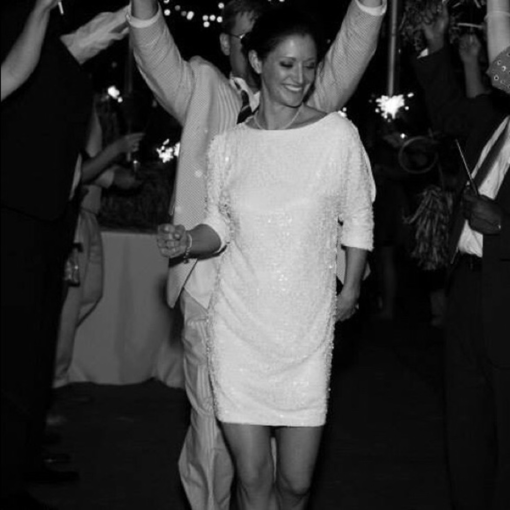 Open Sleeve Sequin Dress